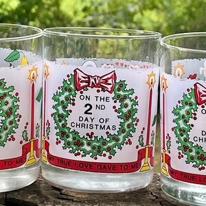 12 Days of Christmas Glasses Set, missing Day 9 and 12